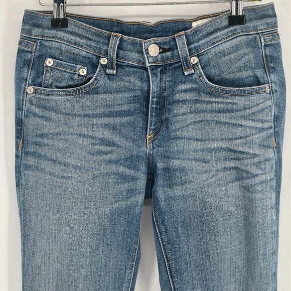 Rag & Bone Monument Low Rise Skinny Jeans Size 25 Y2K Stretch Denim W1502K520 - Picture 4 of 10